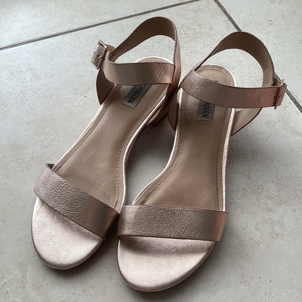 Steve Madden bronze sandals